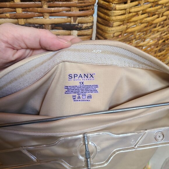 Spanx Sara Blakely High Waist Slimmer Briefs Beige Sz 1X - Picture 4 of 4